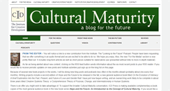 Desktop Screenshot of culturalmaturityblog.net